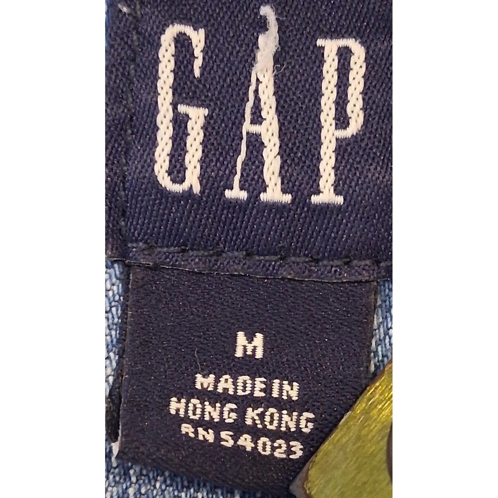 Gap 1969 Womens Light Wash Denim Trucker Jacket Size M Blue Stretch Cotton Blend - Picture 2 of 14